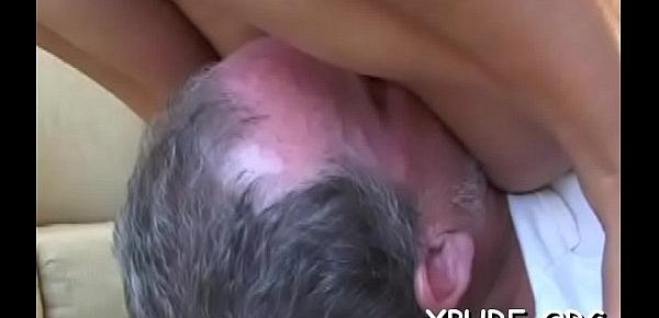  Busty hottie sits on his face
